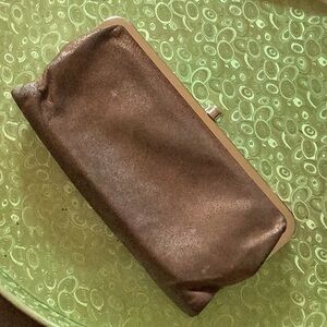 Bronze shimmer HOBO Lauren wallet